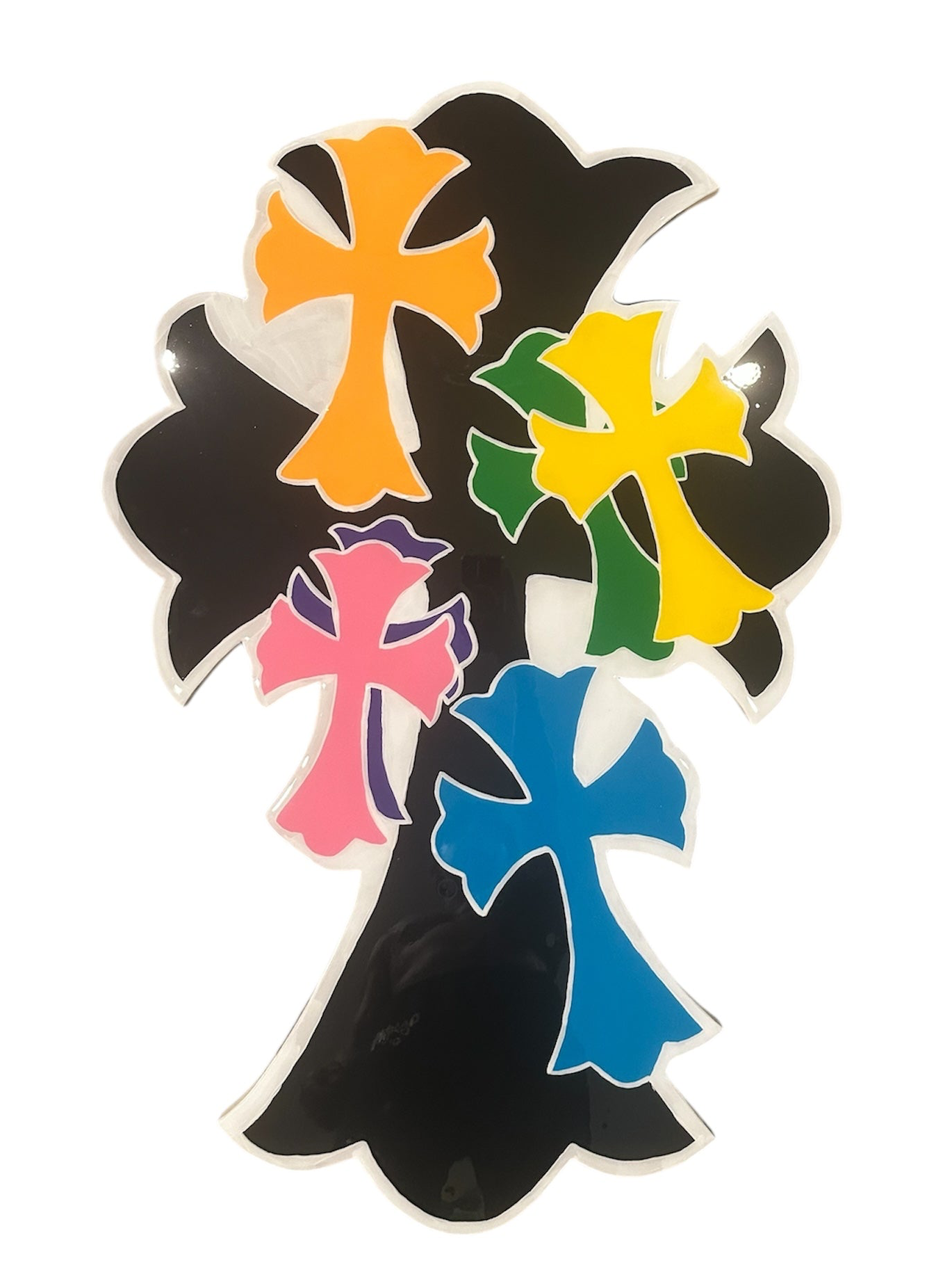 “Chrome Hearts Cross” | Multicolor Cluster