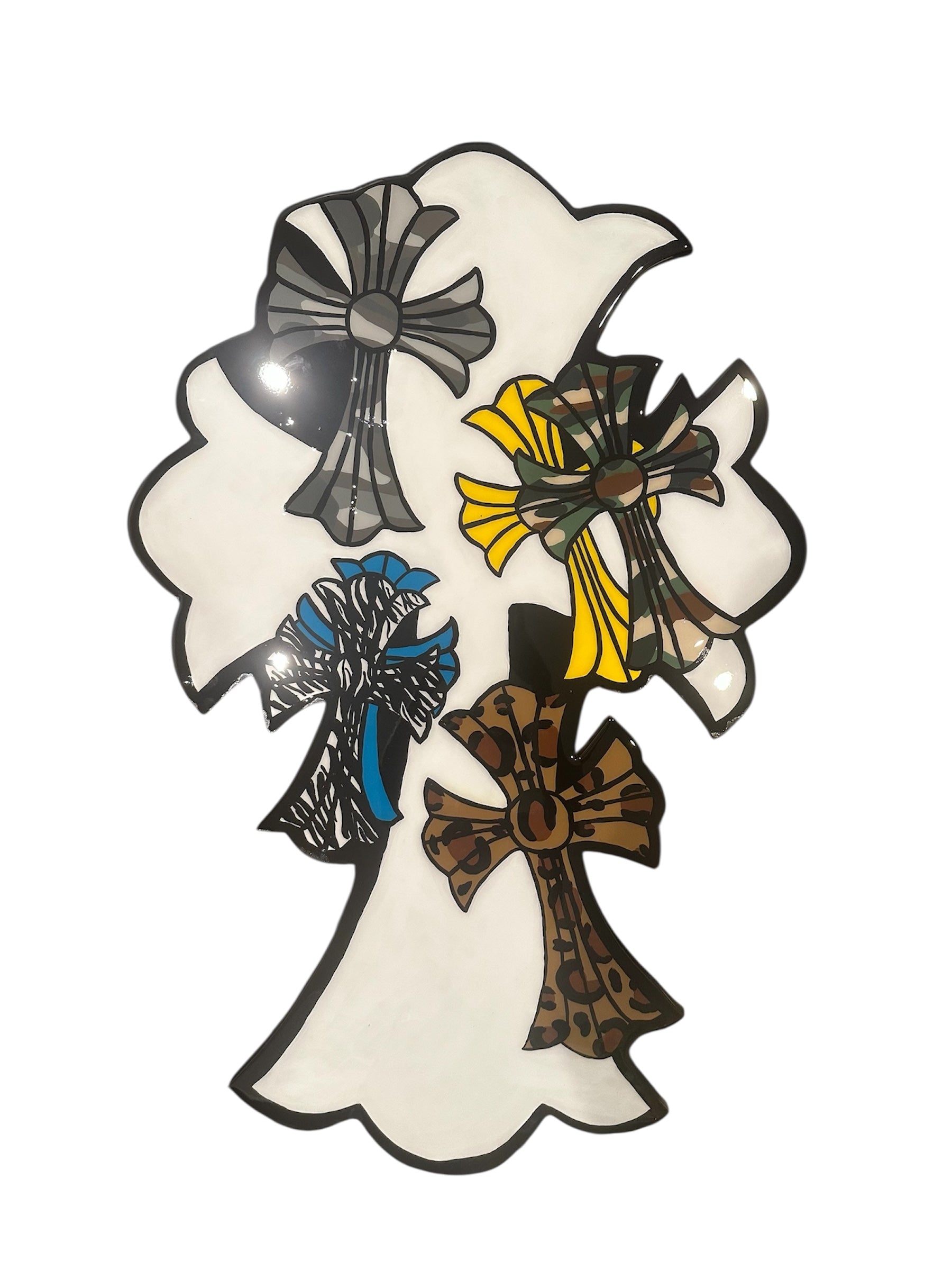 “Chrome Hearts Cross” | Multicolor Cluster