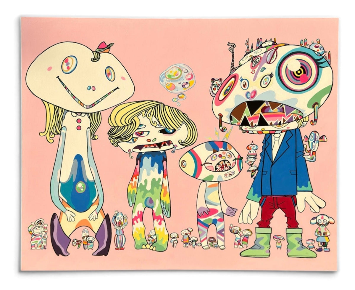 "Strange Company" — Original Hand-Painted Canvas, 60 × 48 in.