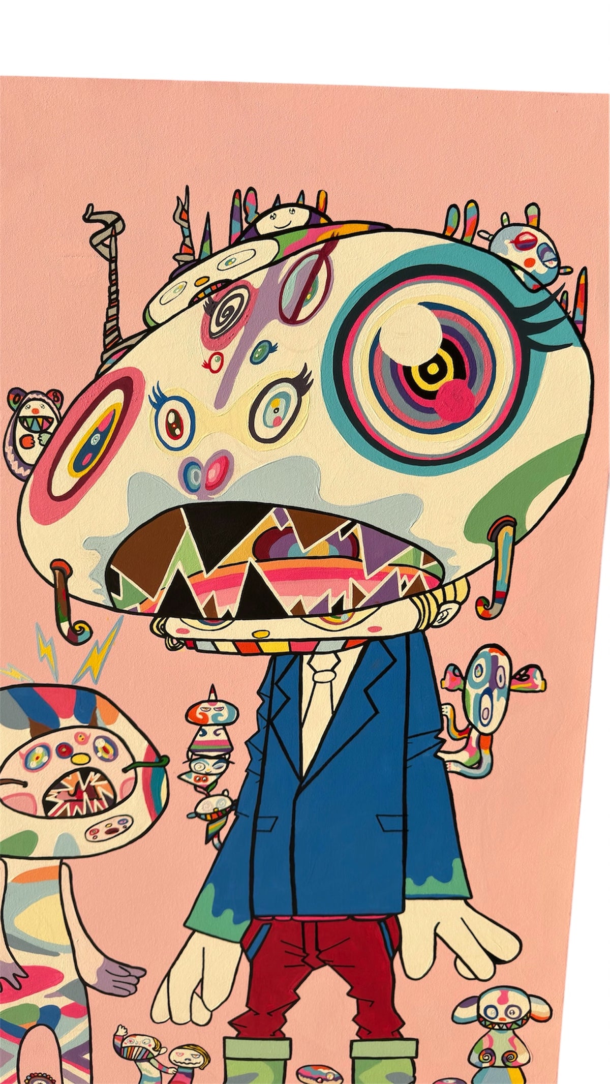 "Strange Company" — Original Hand-Painted Canvas, 60 × 48 in.