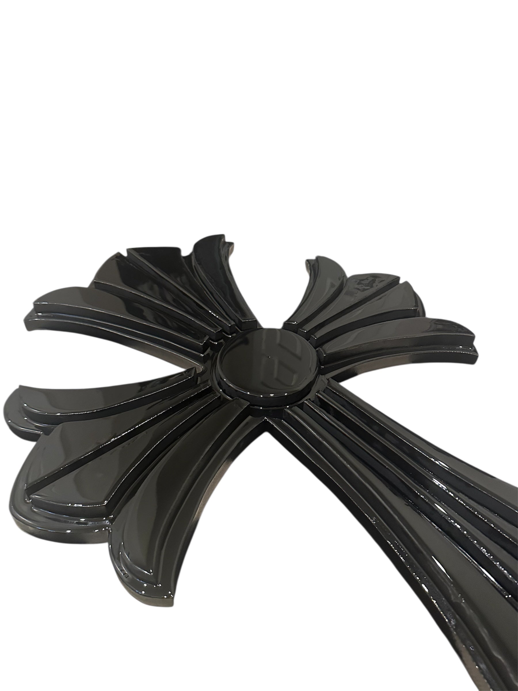 “Chrome Hearts Cross” | Stacked Black Chrome Edition