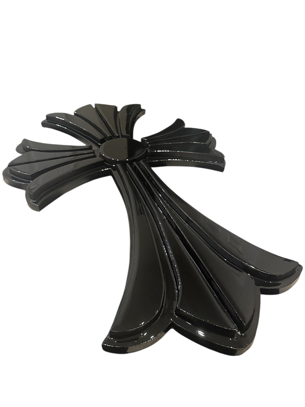 “Chrome Hearts Cross” | Stacked Black Chrome Edition
