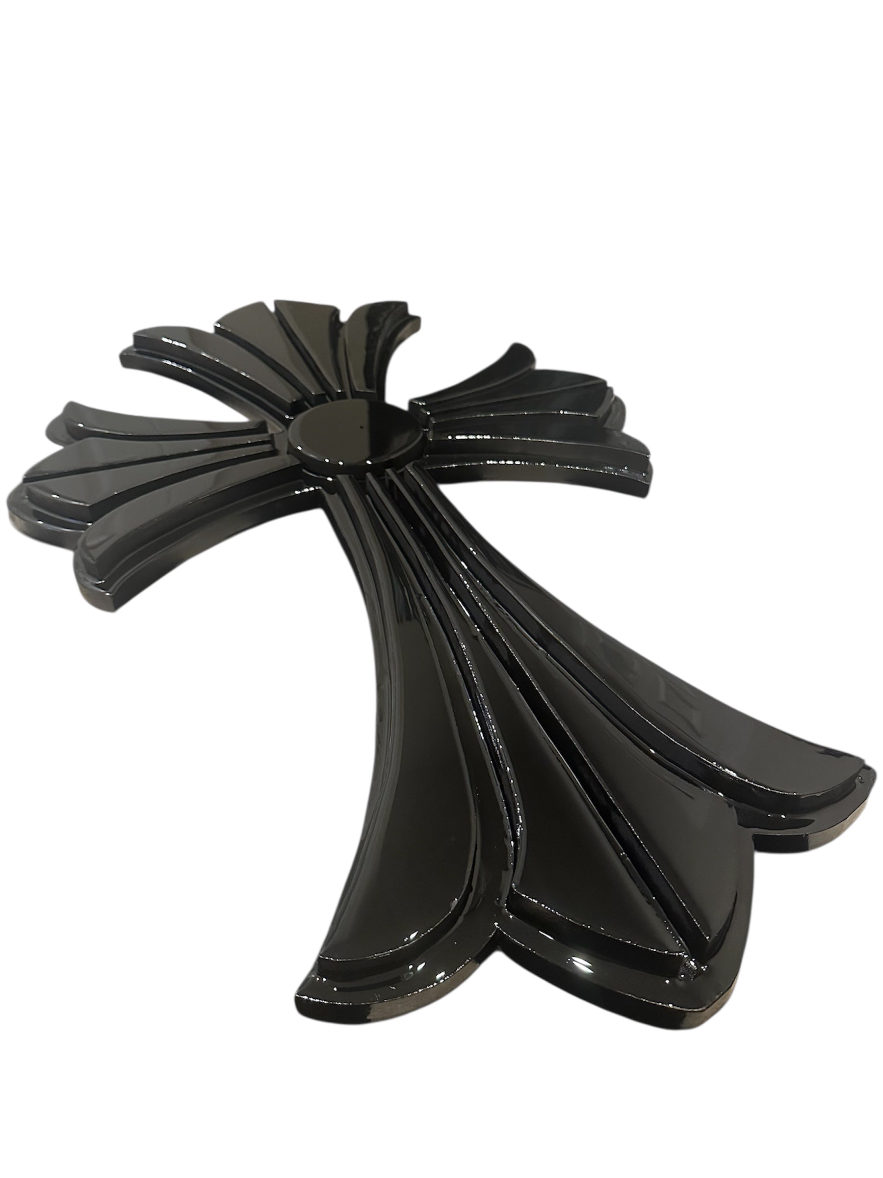“Chrome Hearts Cross” | Stacked Black Chrome Edition