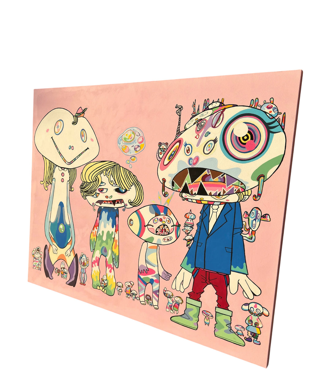 "Strange Company" — Original Hand-Painted Canvas, 60 × 48 in.