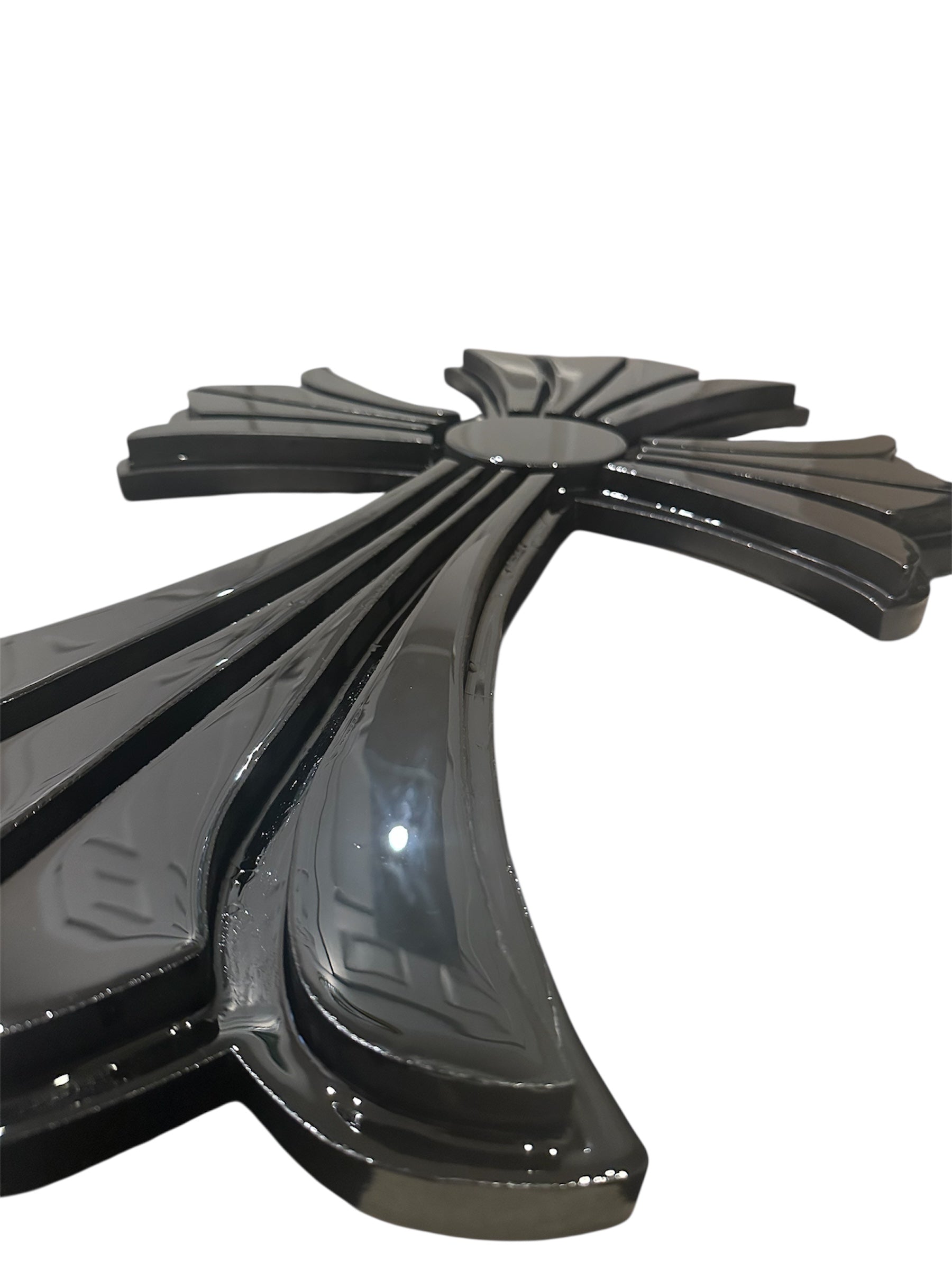 “Chrome Hearts Cross” | Stacked Black Chrome Edition