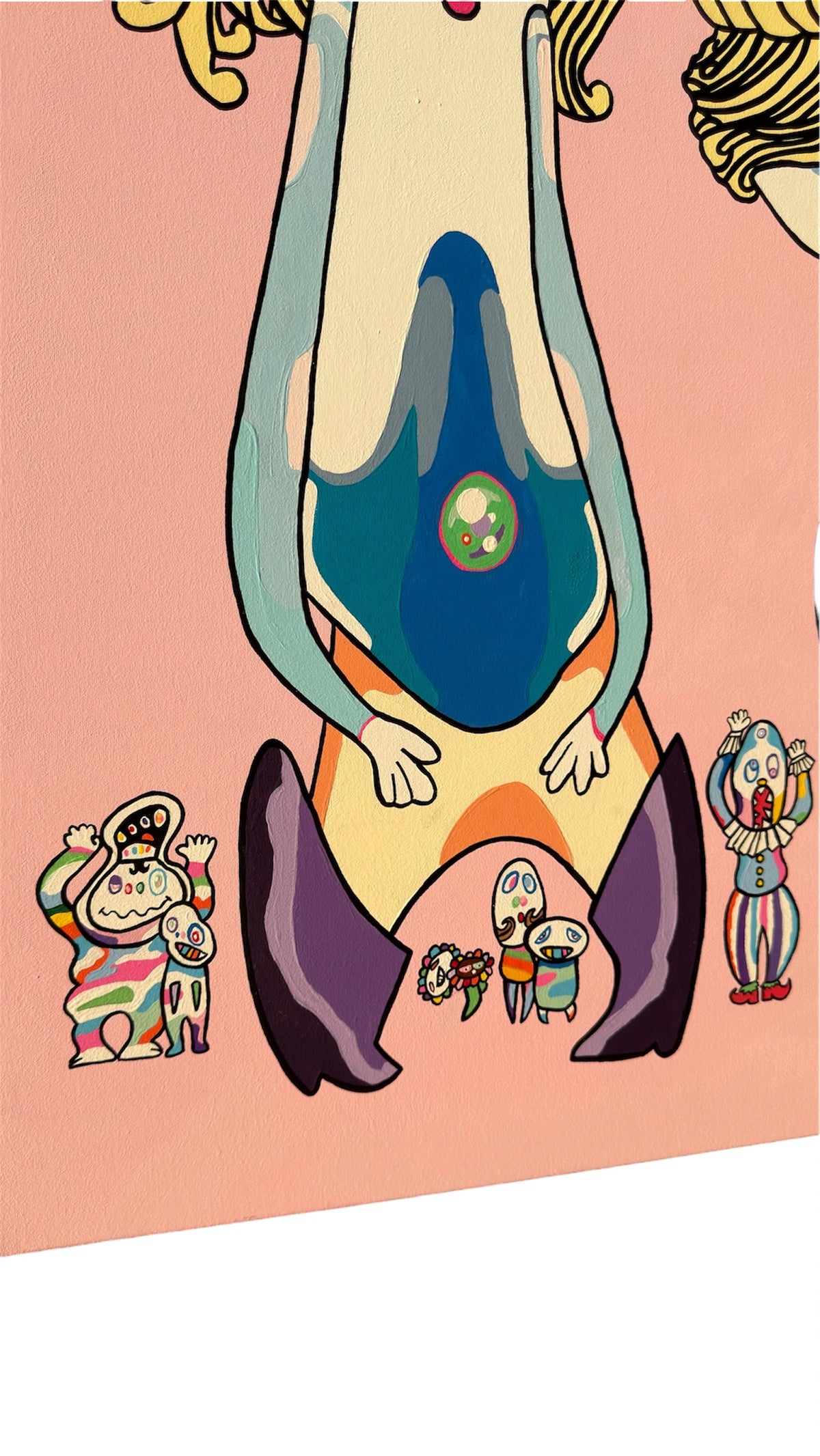 "Strange Company" — Original Hand-Painted Canvas, 60 × 48 in.